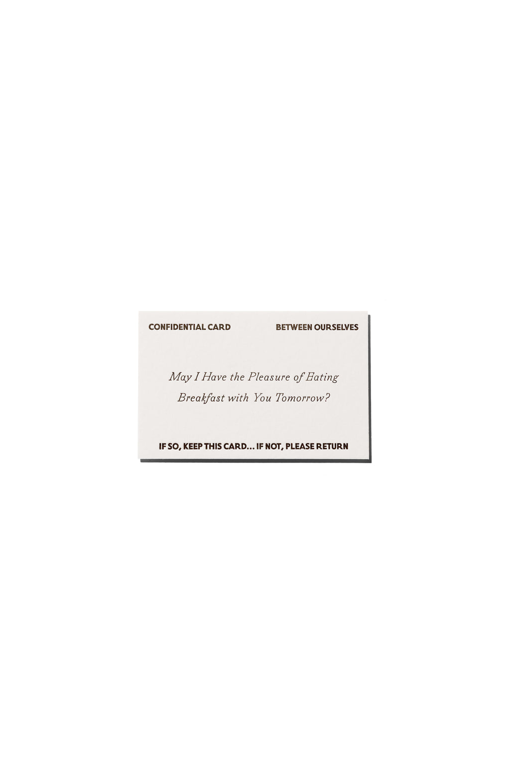 Breakfast Greeting Card