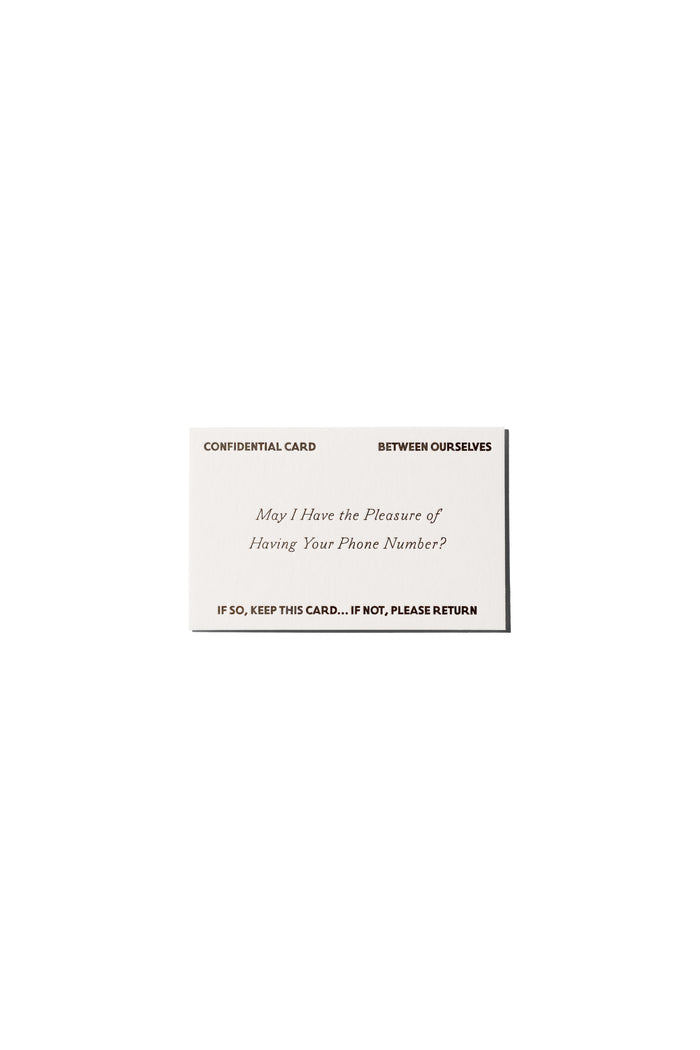 Phone Number Greeting Card