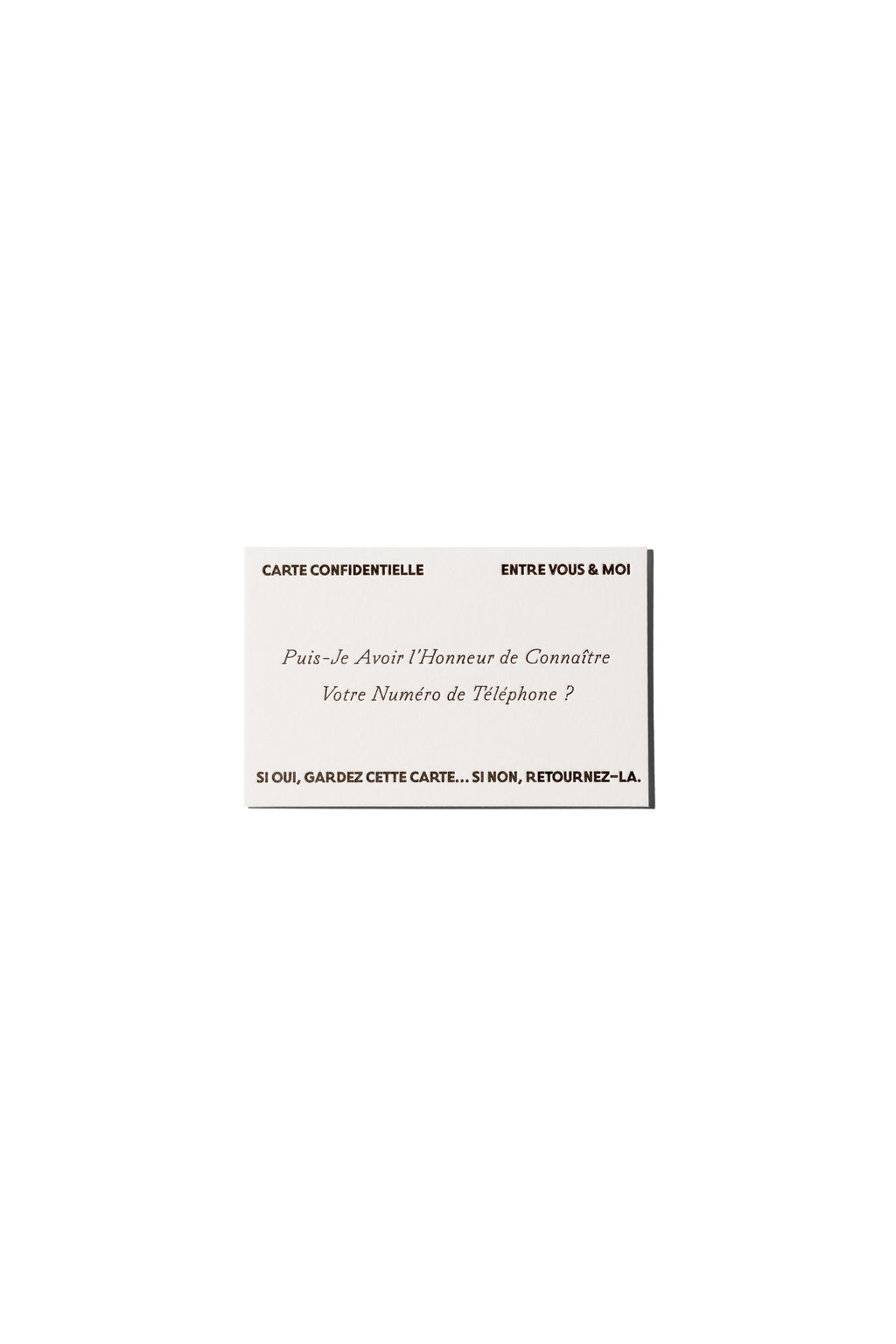 Phone Number Greeting Card