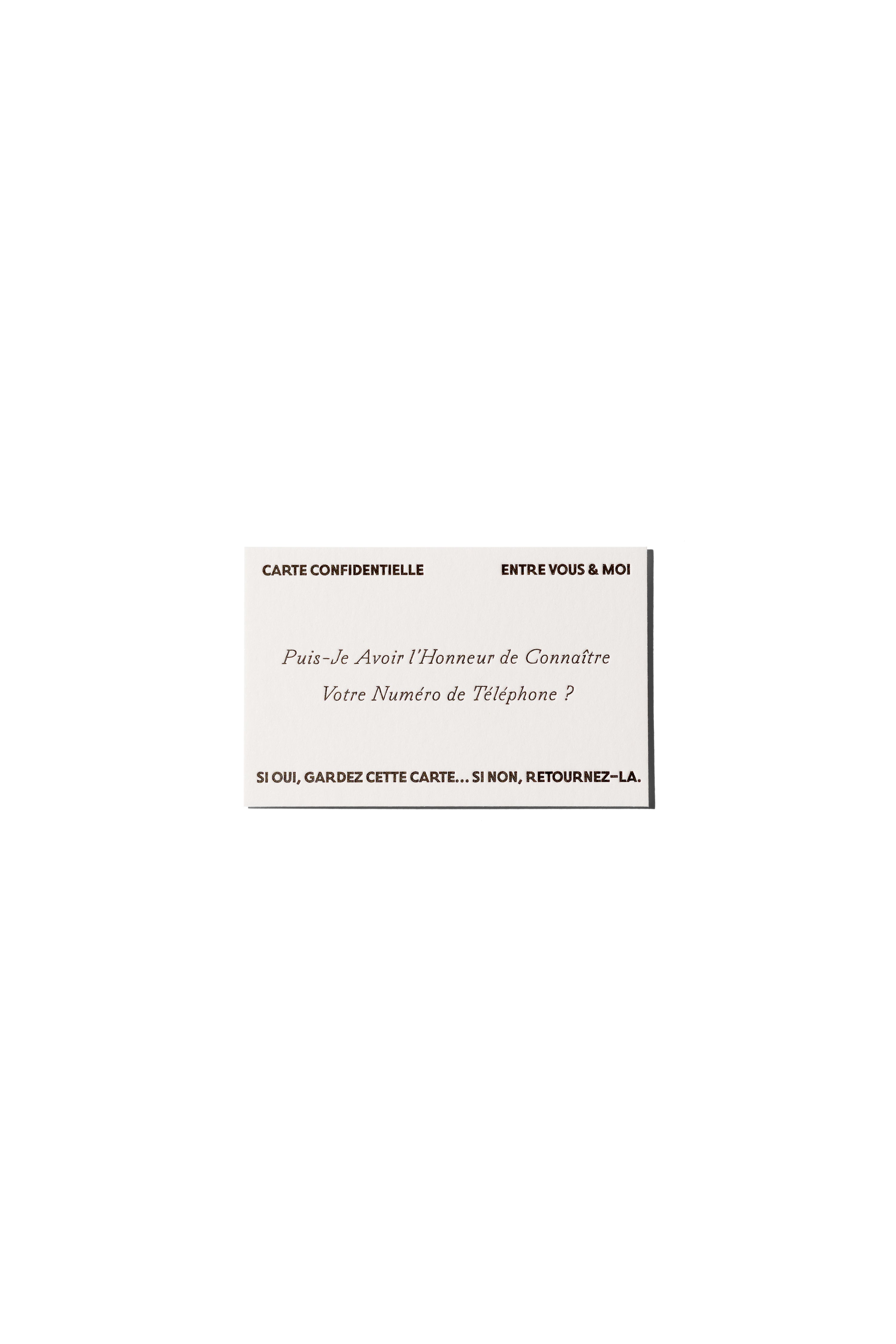Phone Number Greeting Card