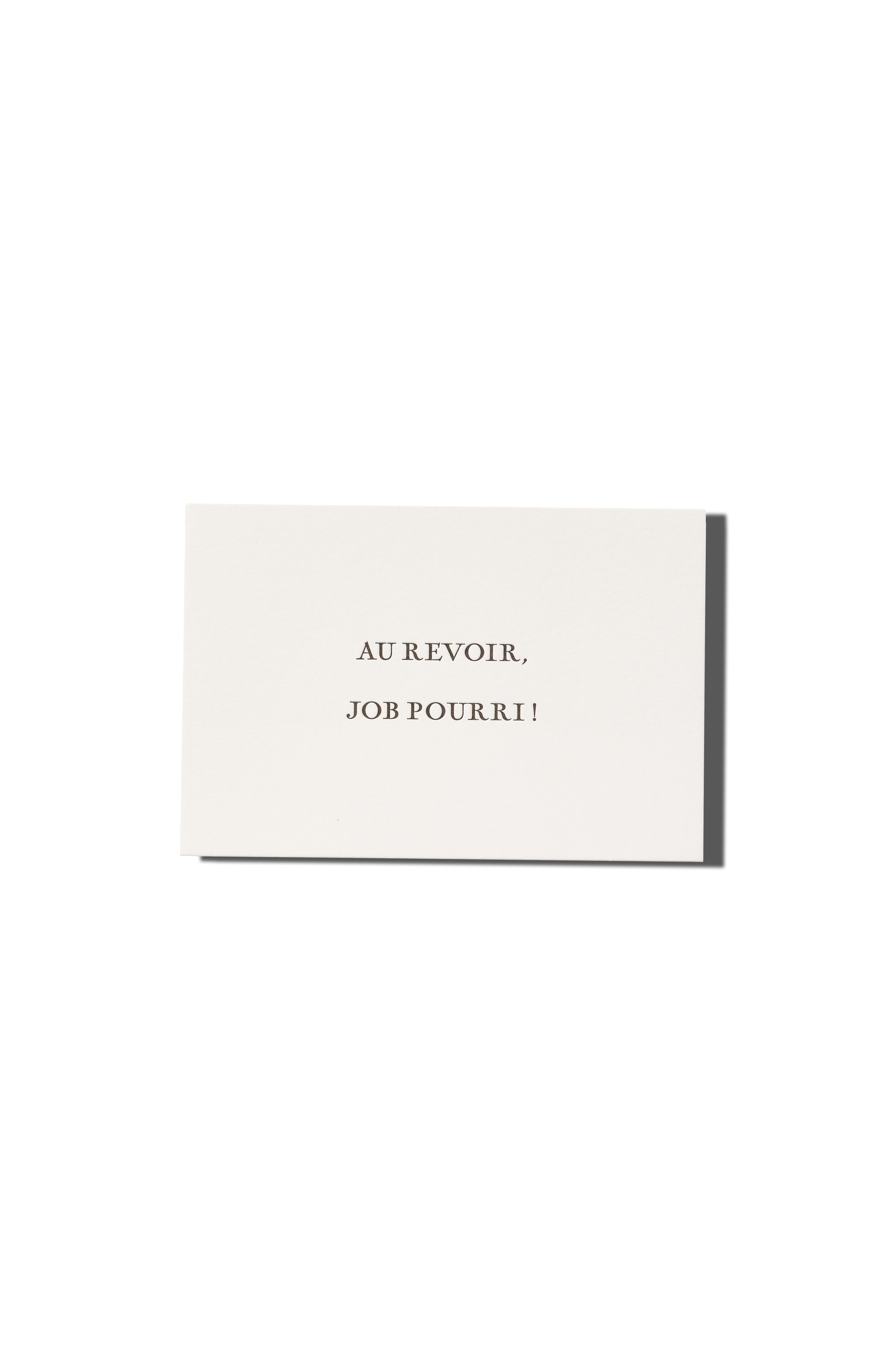 Goodbye Bullshit Job Greeting Card