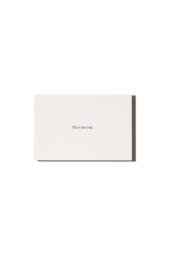 This Is the End Greeting Card