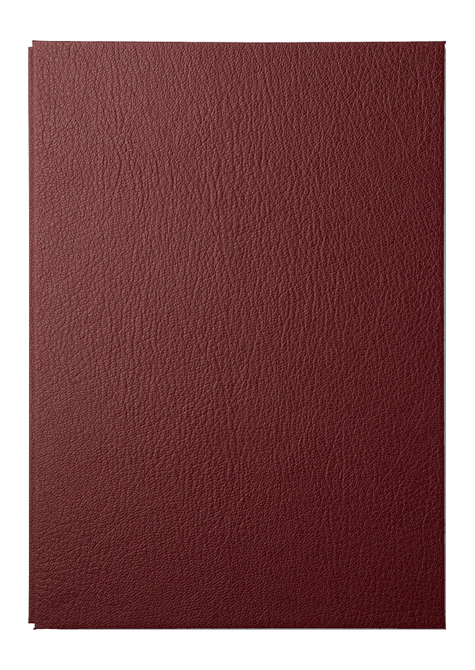 Papier Royal — Royal Notebook A4 Dark Red Leather