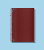Papier Royal — Japanese Notebook A5 Blank (100 pages), Dark Red cover