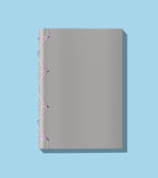 Papier Royal — Japanese Notebook A5 Blank (100 pages), Smooth Grey cover