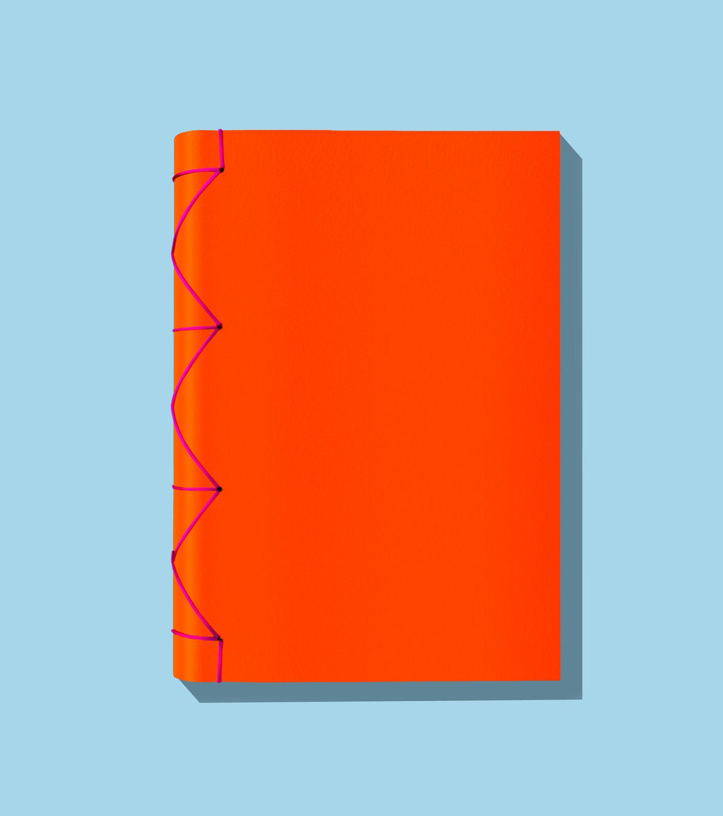 Papier Royal — Japanese Notebook A5 Blank (100 pages), Smooth Orange cover