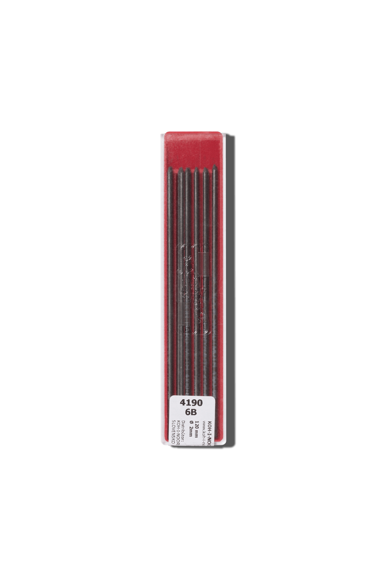 Koh-i-Noor - Koh-i-Noor Case of 12 Graphite Pencil Leads 2mm 6B - Papier Royal