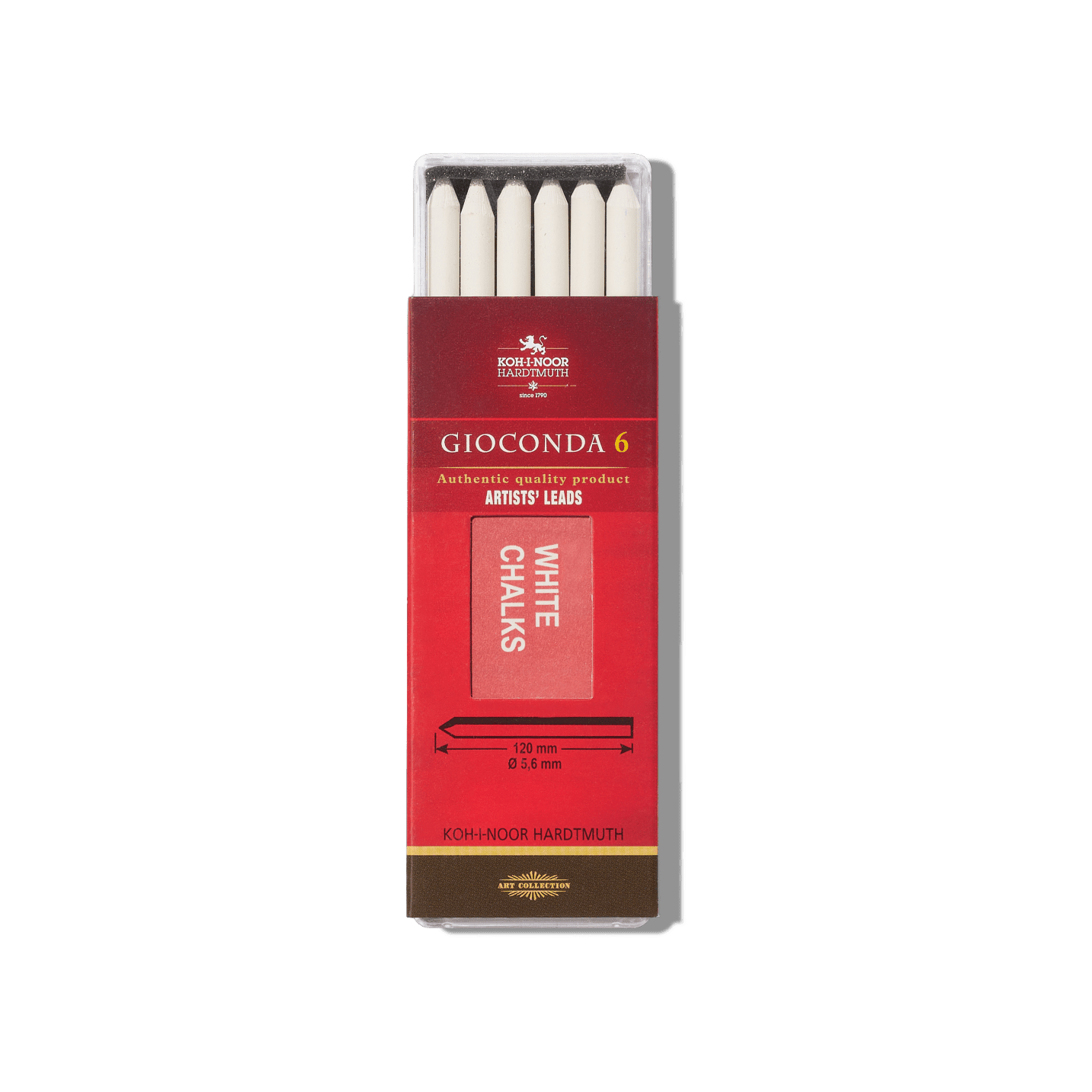 Koh-i-Noor - Koh-i-Noor Case of 6 Chalk Leads 5.6mm White - Papier Royal