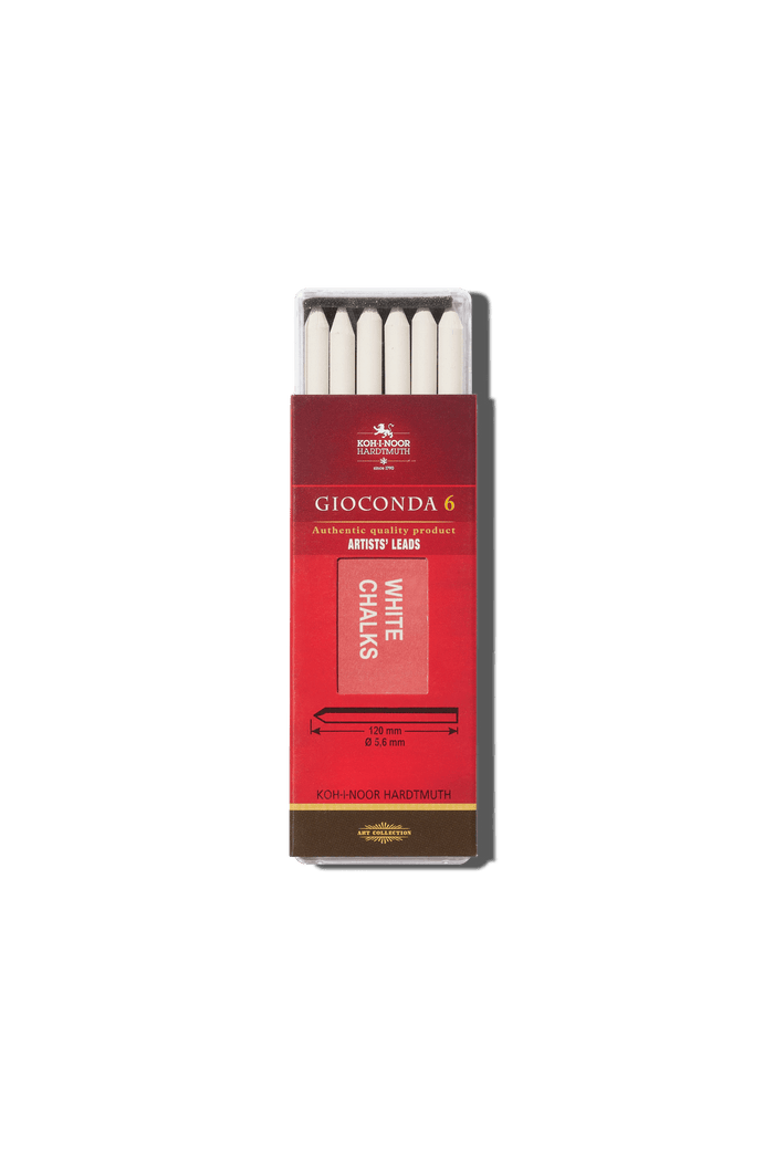 Koh-i-Noor - Koh-i-Noor Case of 6 Chalk Leads 5.6mm White - Papier Royal