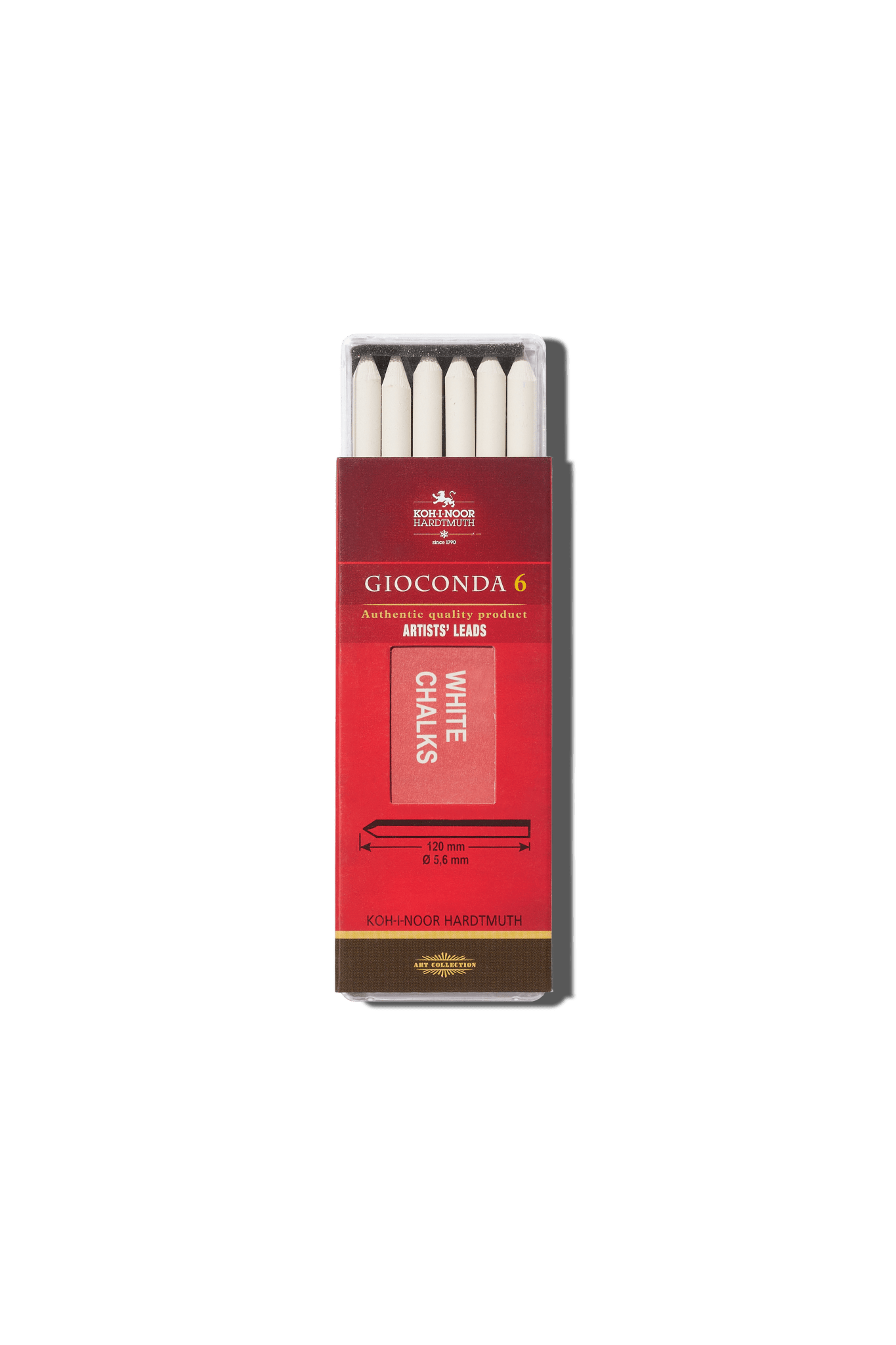 Koh-i-Noor - Koh-i-Noor Case of 6 Chalk Leads 5.6mm White - Papier Royal