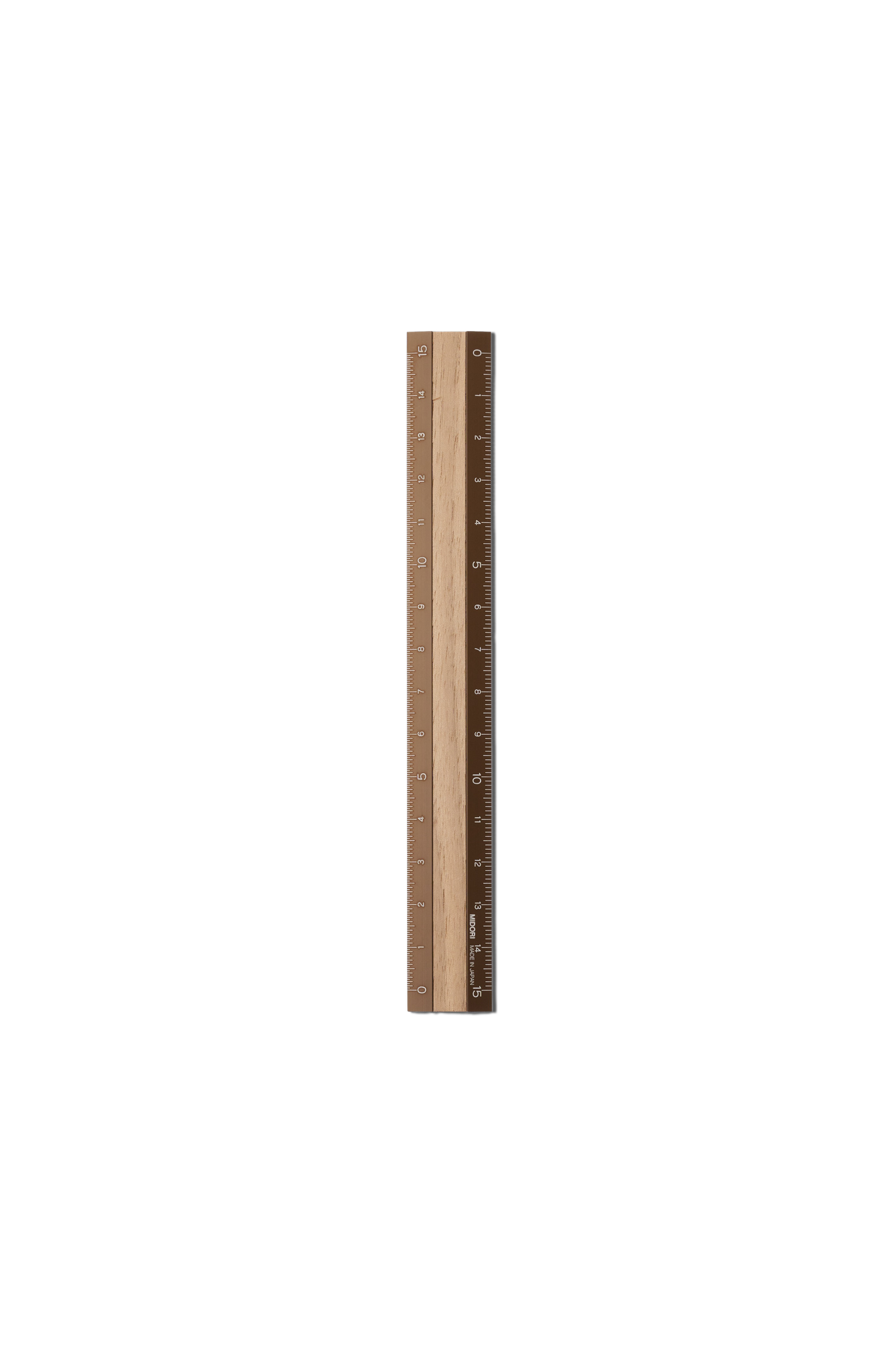 Papier Royal — Midori 15cm Ruler BROWN
