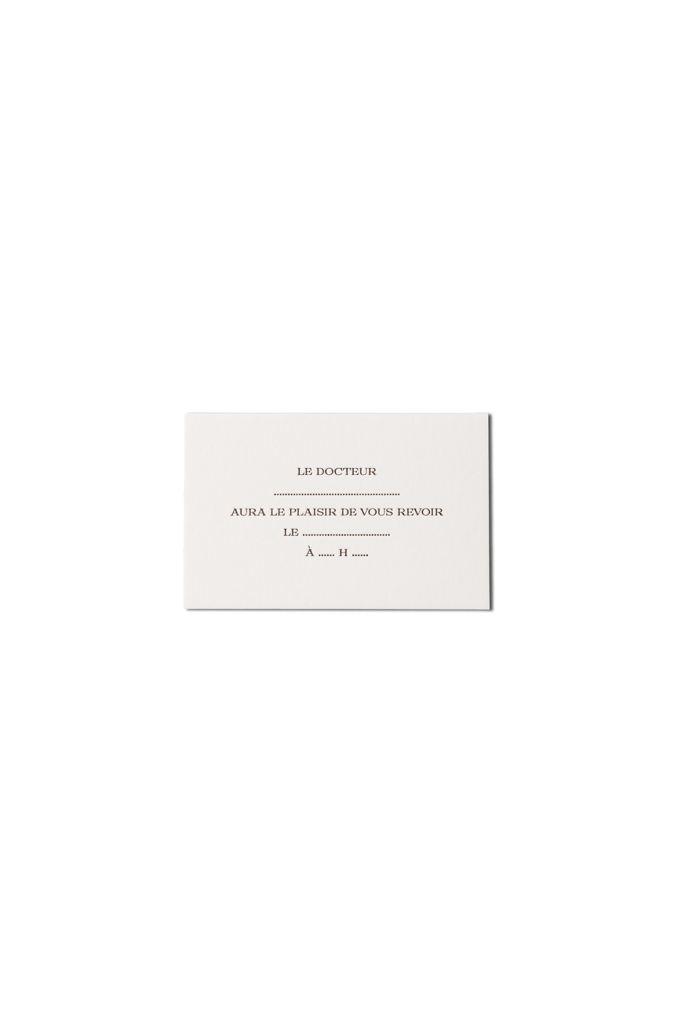 Papier Royal - Appointment Card for Doctors - Papier Royal