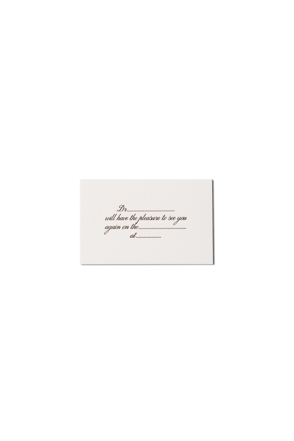 Papier Royal - Appointment Card for Doctors - Papier Royal