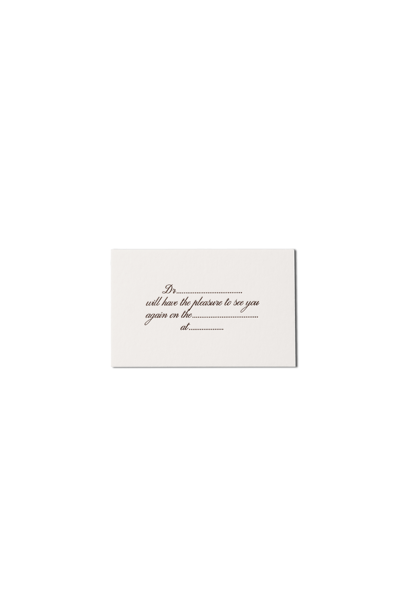 Papier Royal - Appointment Card for Doctors - Papier Royal