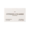 Papier Royal - "Apprends À Te Garer" Card - Papier Royal