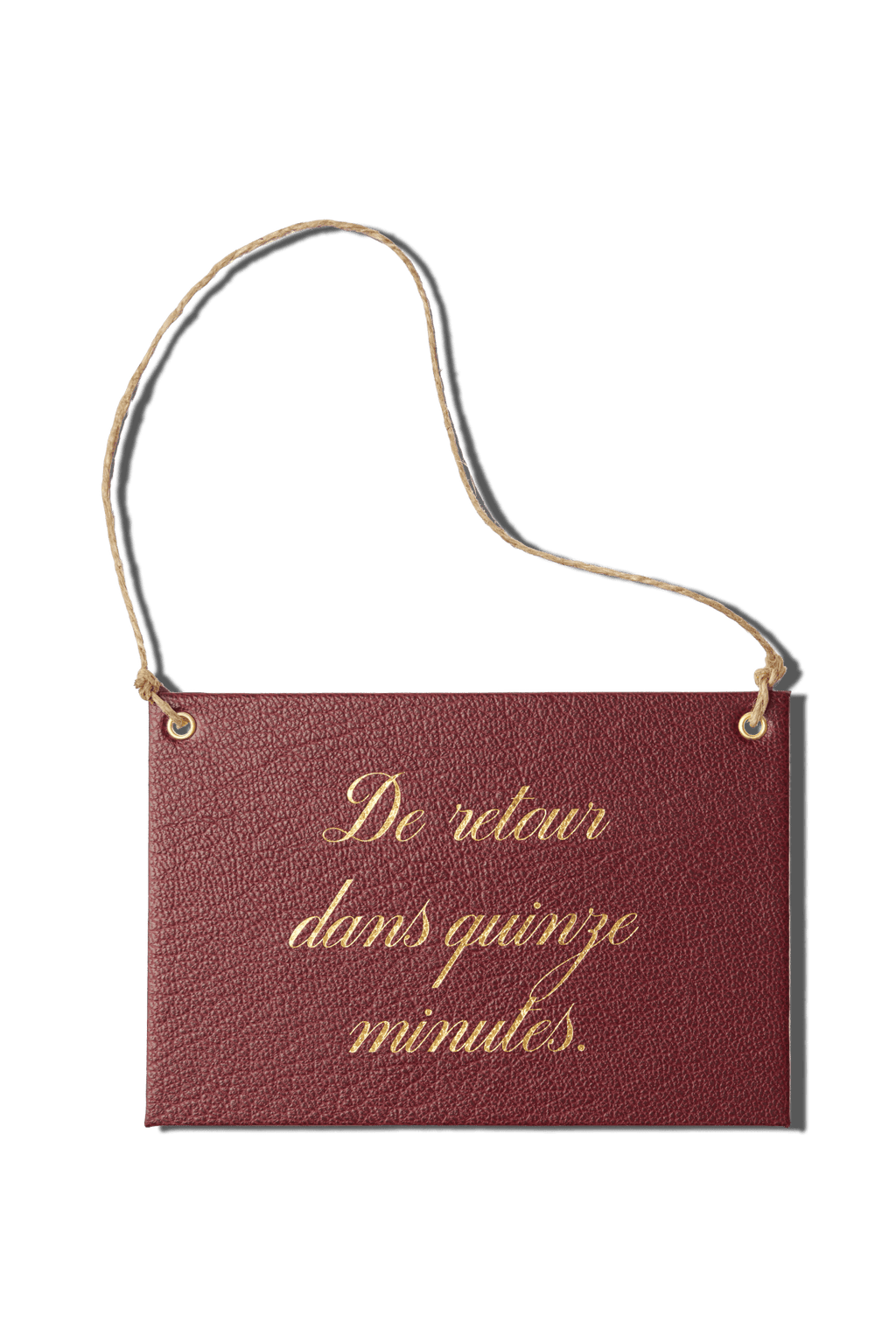 Papier Royal - "Back in Fifteen Minutes" store sign - Papier Royal