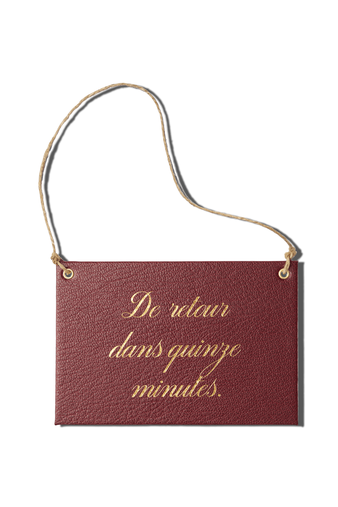 Papier Royal - "Back in Fifteen Minutes" store sign - Papier Royal