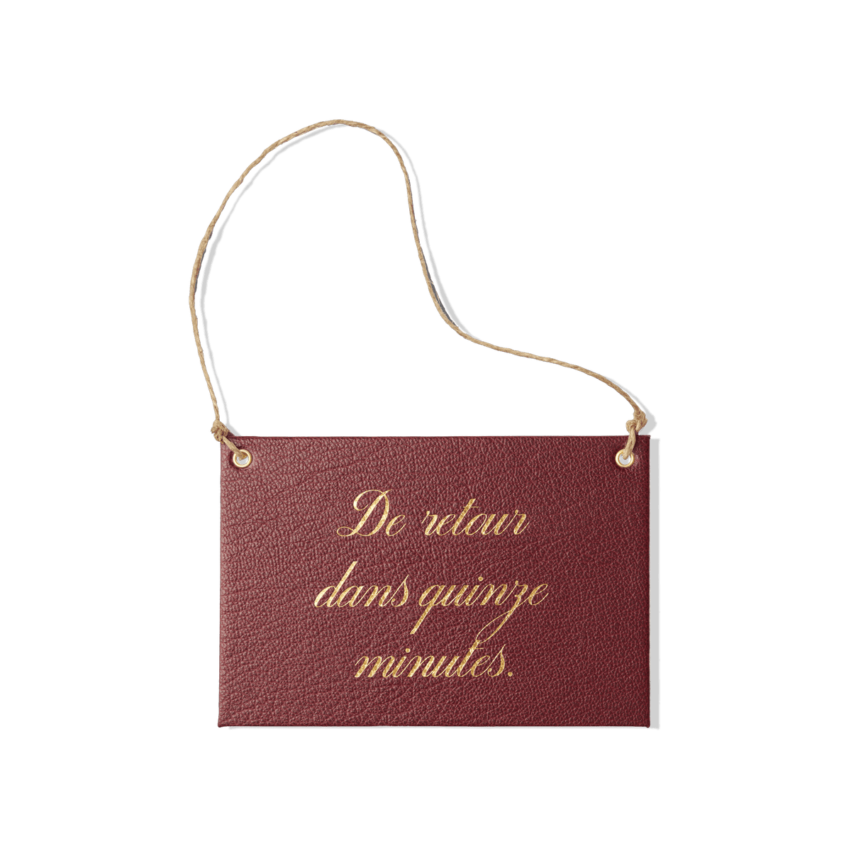 Papier Royal - "Back in Fifteen Minutes" store sign - Papier Royal