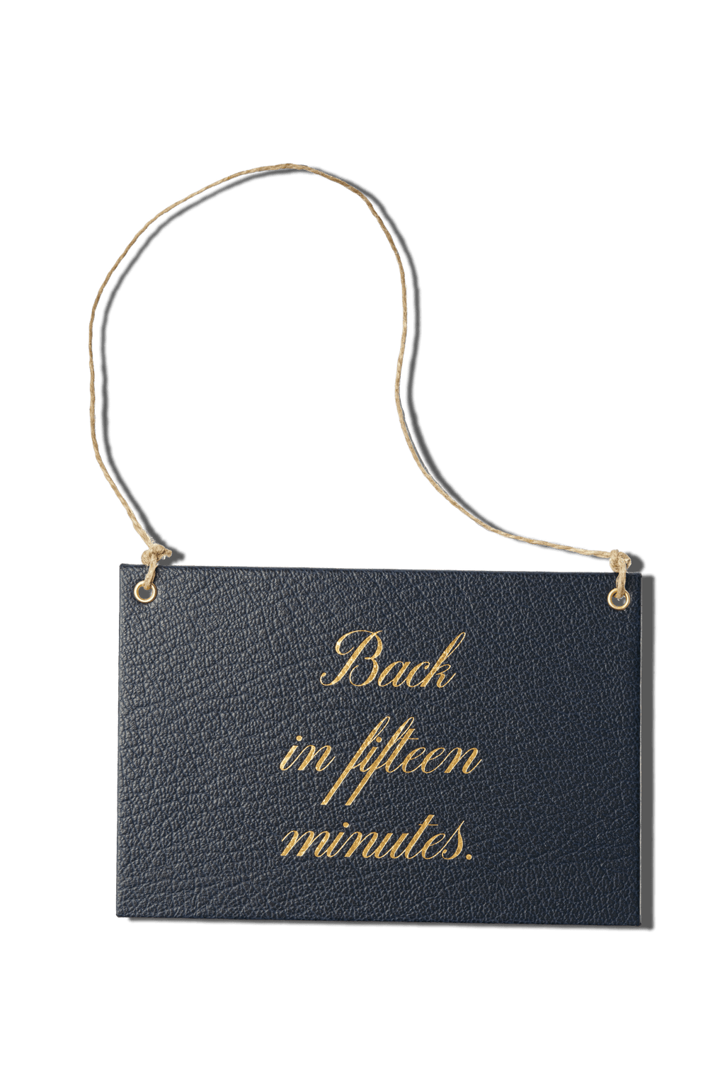 Papier Royal - "Back in Fifteen Minutes" store sign - Papier Royal