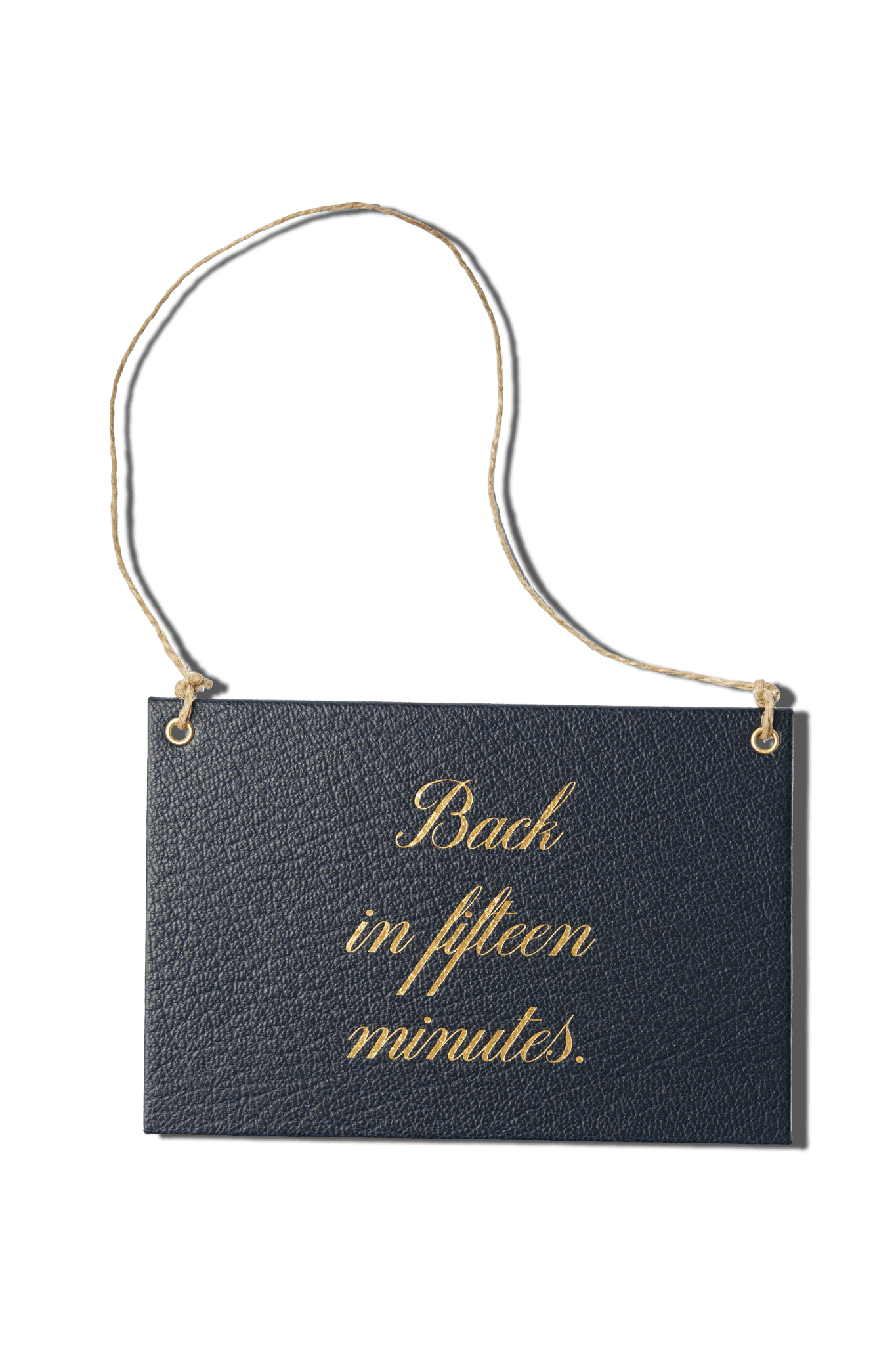 Papier Royal - "Back in Fifteen Minutes" store sign - Papier Royal