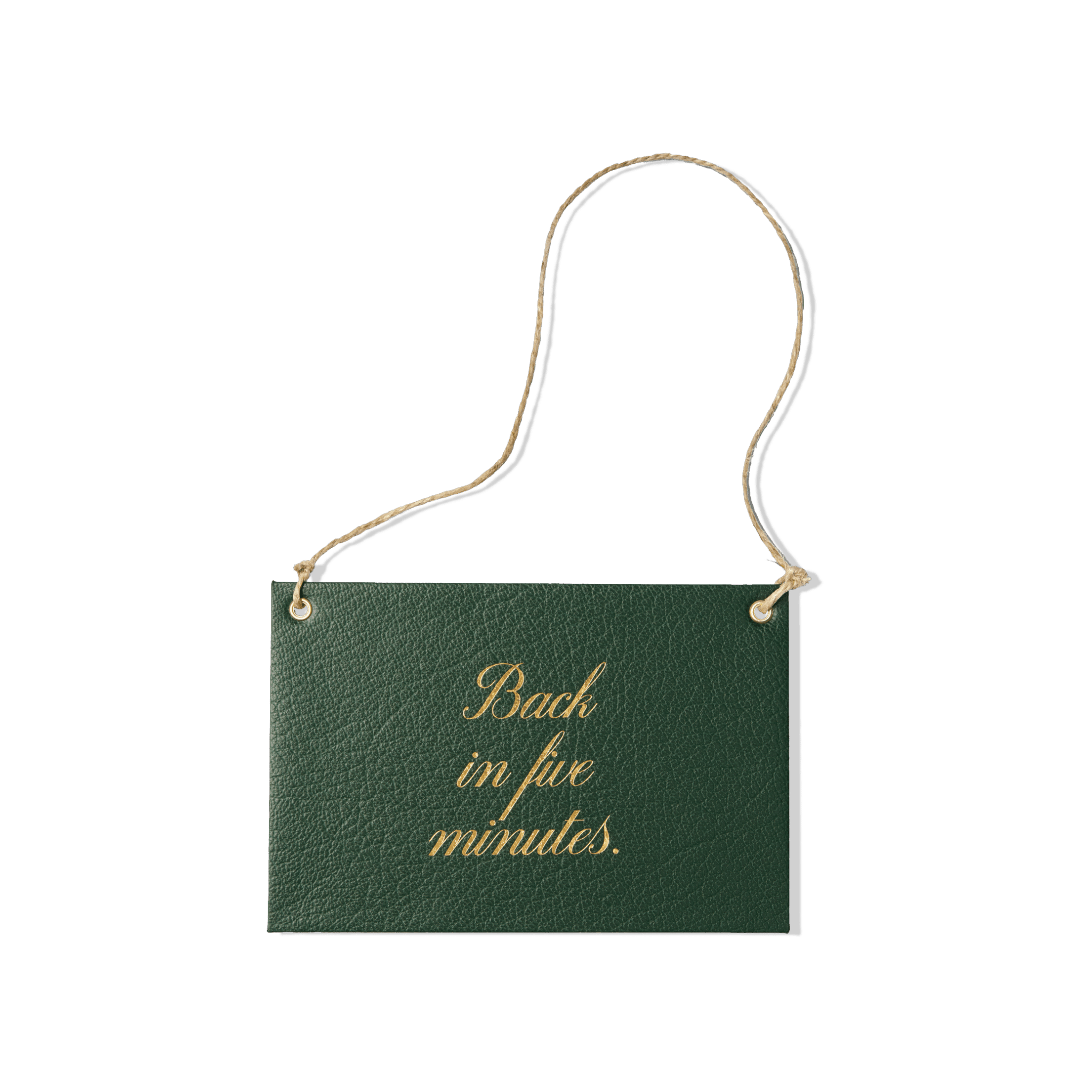 Papier Royal - "Back in Five Minutes" store sign - Papier Royal