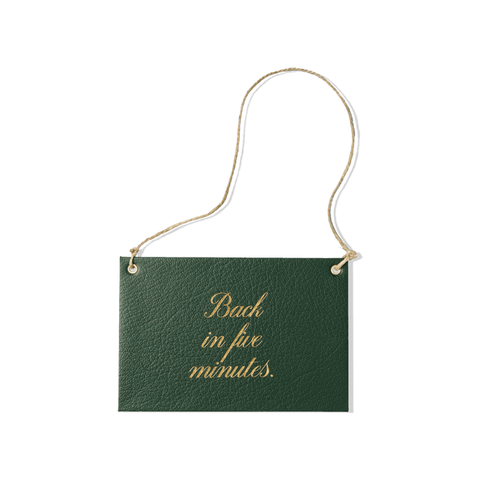 Papier Royal - "Back in Five Minutes" store sign - Papier Royal