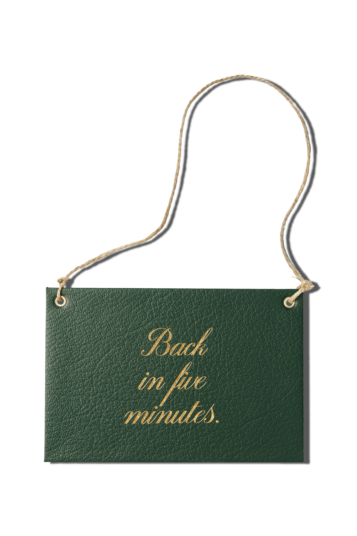 Papier Royal - "Back in Five Minutes" store sign - Papier Royal