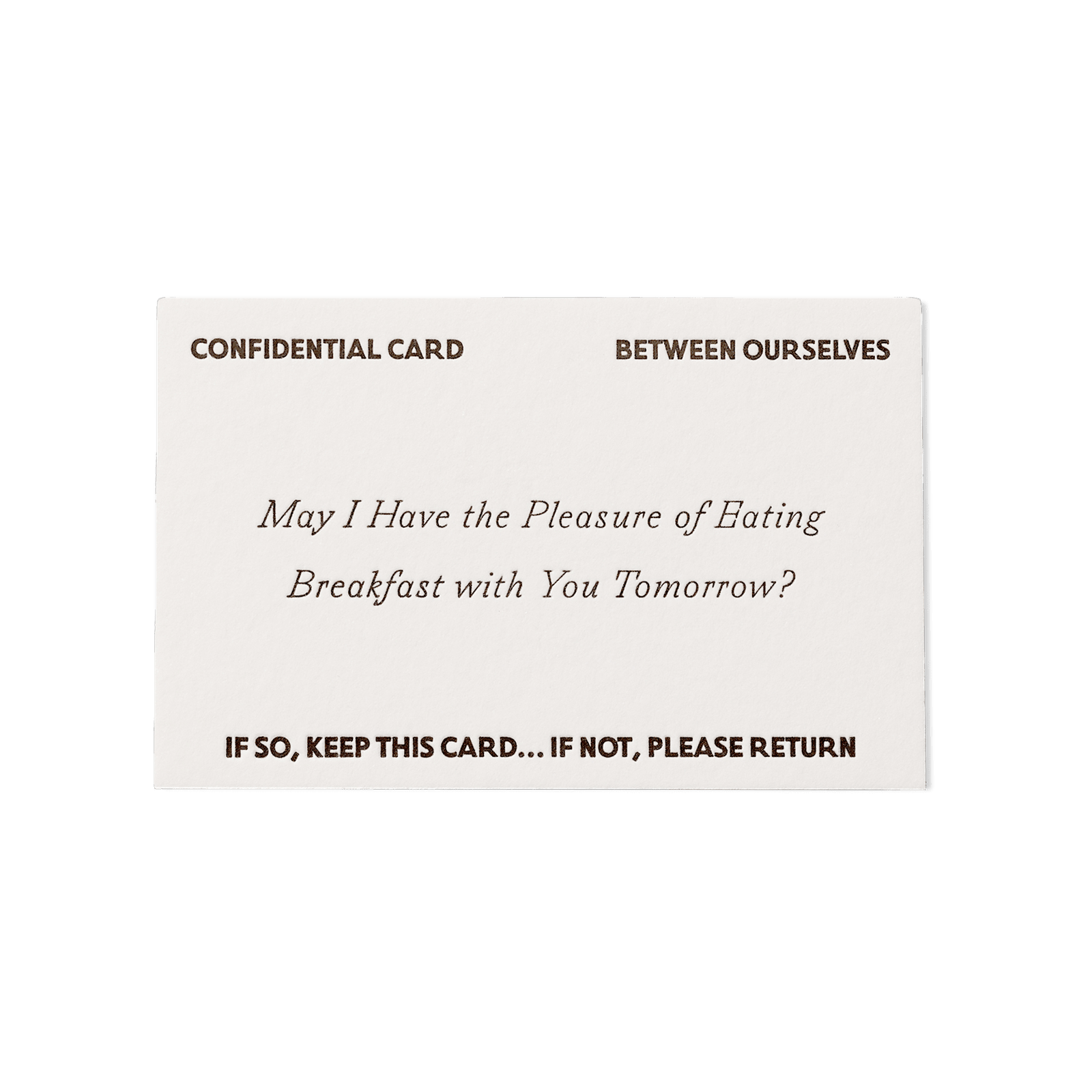 Papier Royal - Breakfast Greeting Card - Papier Royal