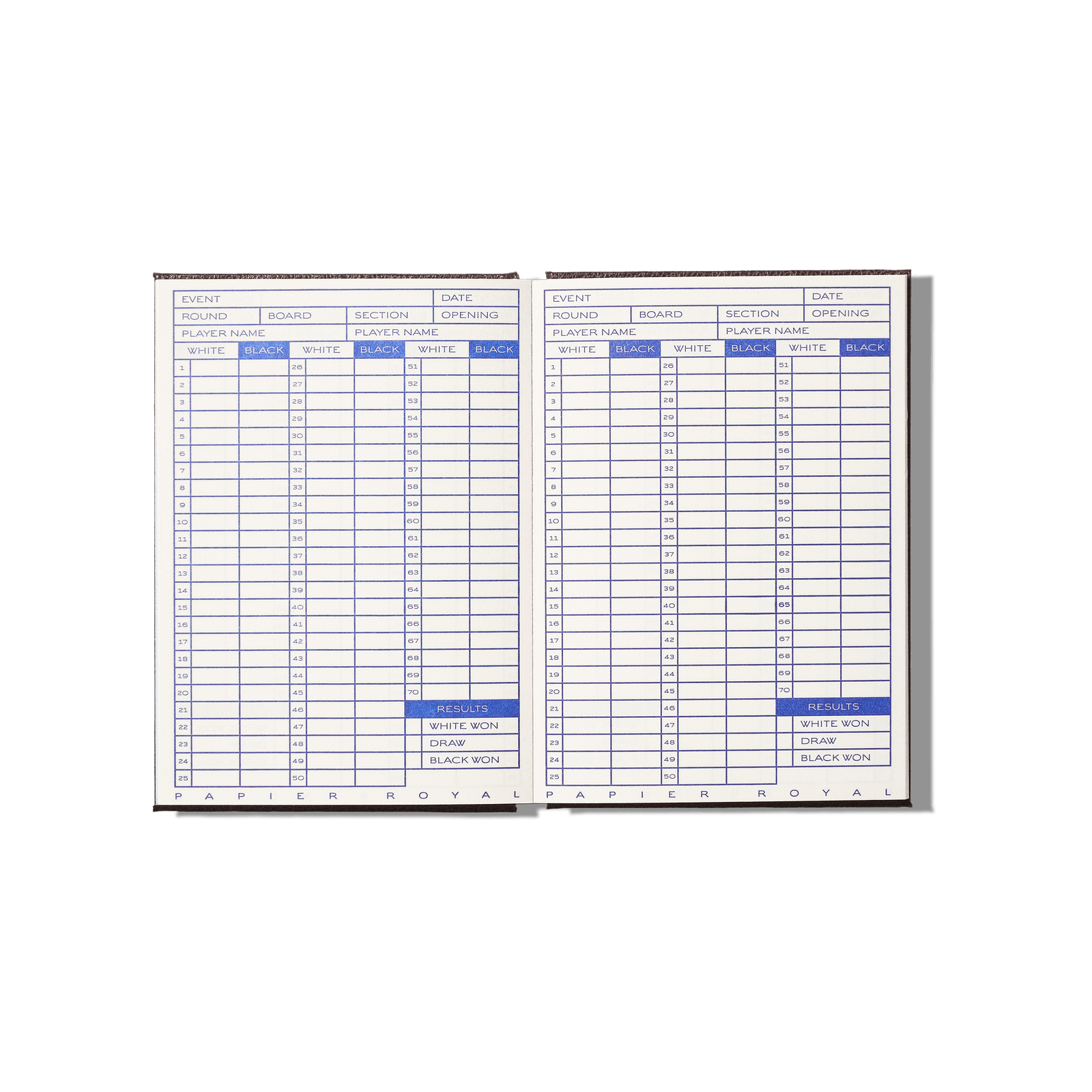 Papier Royal - Chess Notebook - Papier Royal