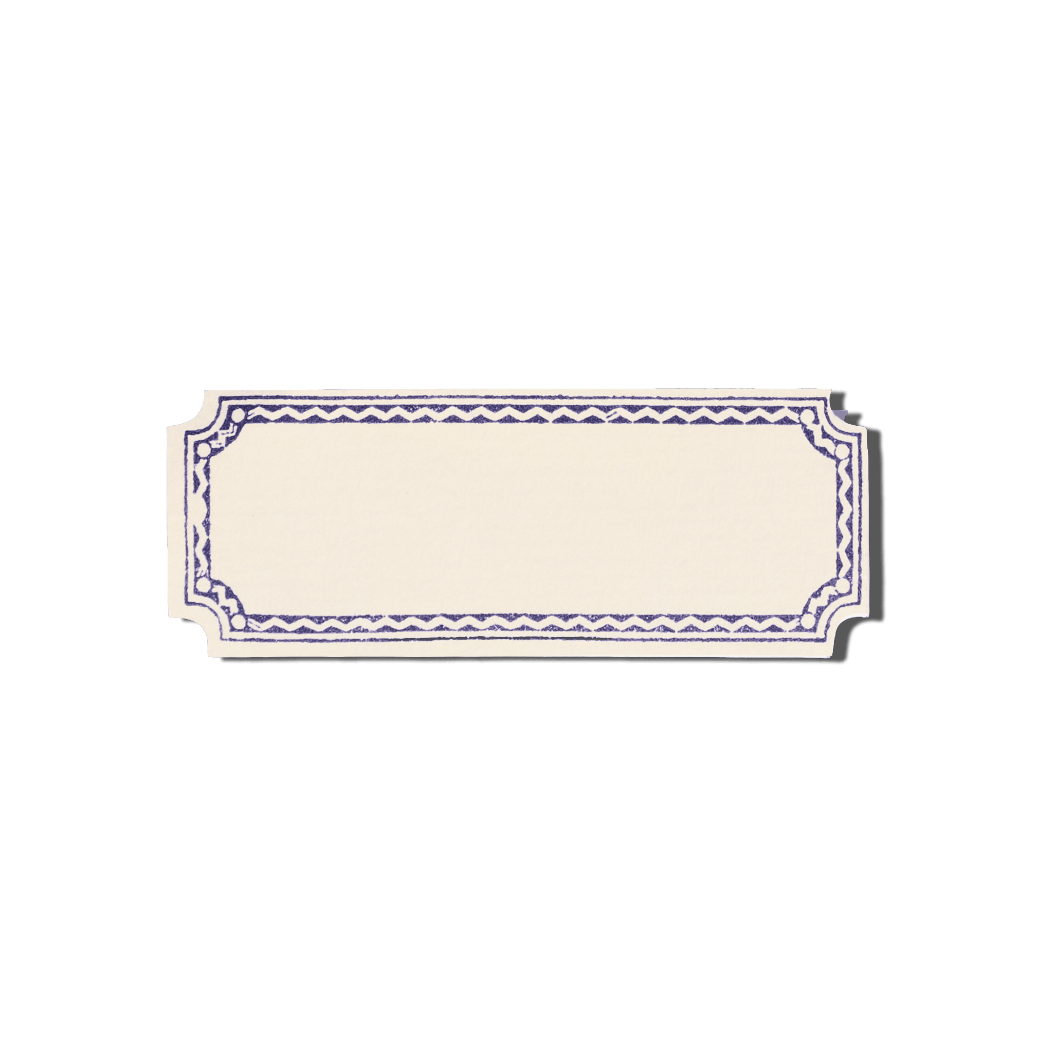 Papier Royal - Chevron Frieze (Balzac Sticker Label) - Papier Royal
