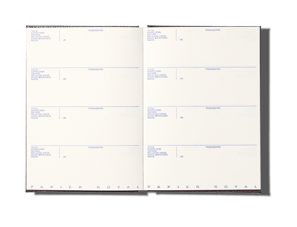 Papier Royal - Film watchlist notebook - Papier Royal