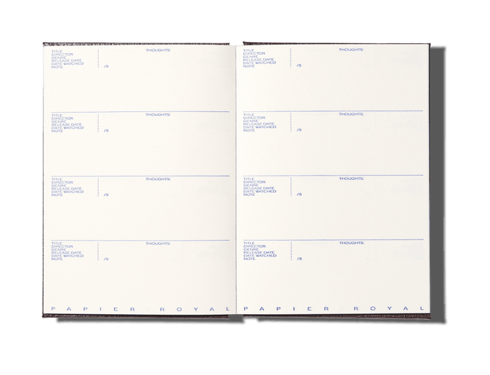 Papier Royal - Film watchlist notebook - Papier Royal