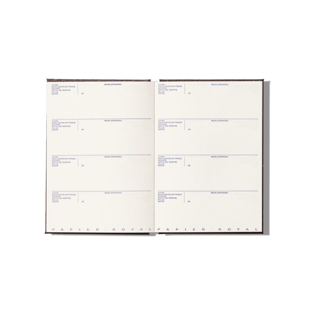 Papier Royal - Film watchlist notebook - Papier Royal