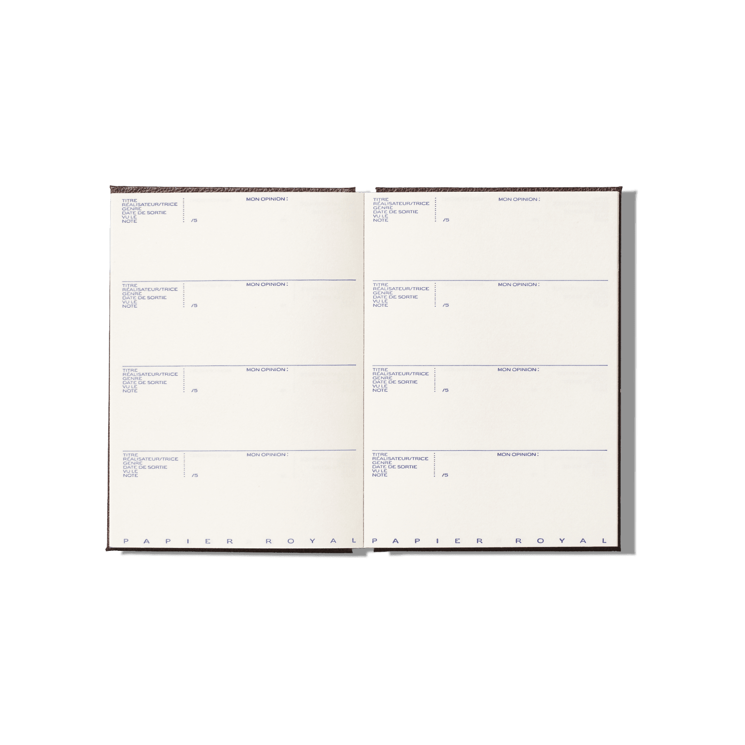 Papier Royal - Film watchlist notebook - Papier Royal