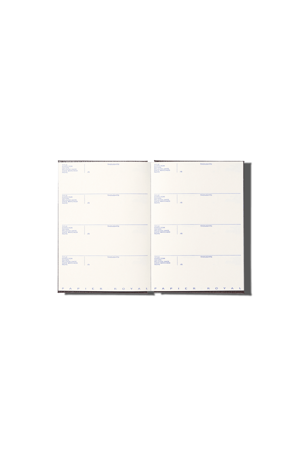 Papier Royal - Film watchlist notebook - Papier Royal
