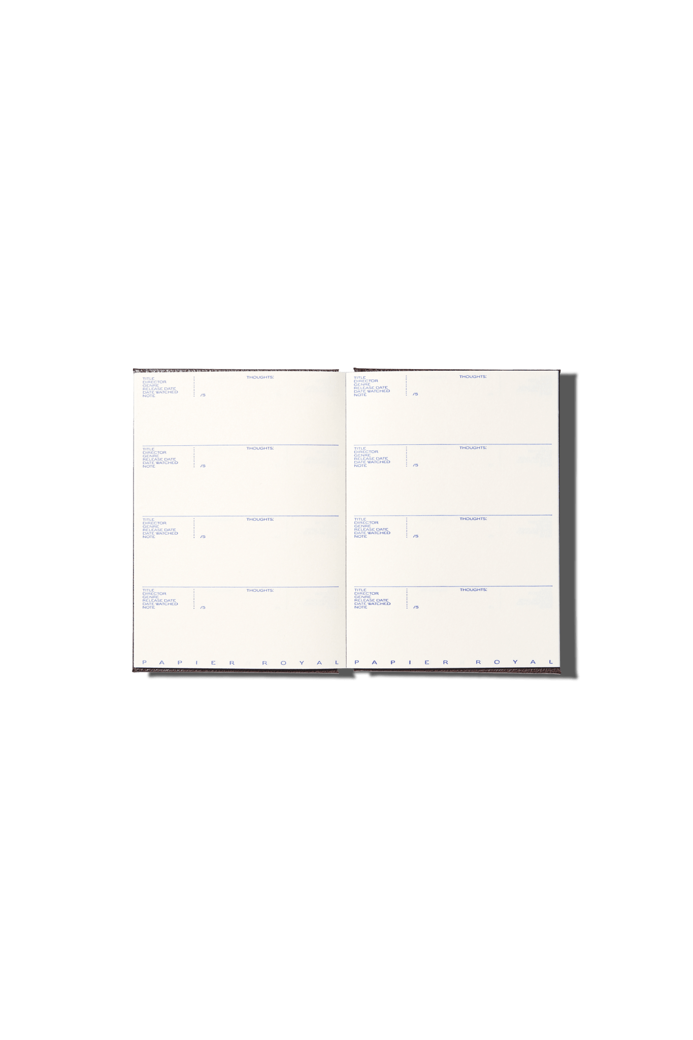Papier Royal - Film watchlist notebook - Papier Royal