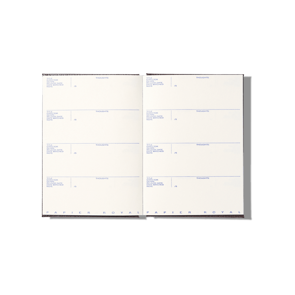 Papier Royal - Film watchlist notebook - Papier Royal