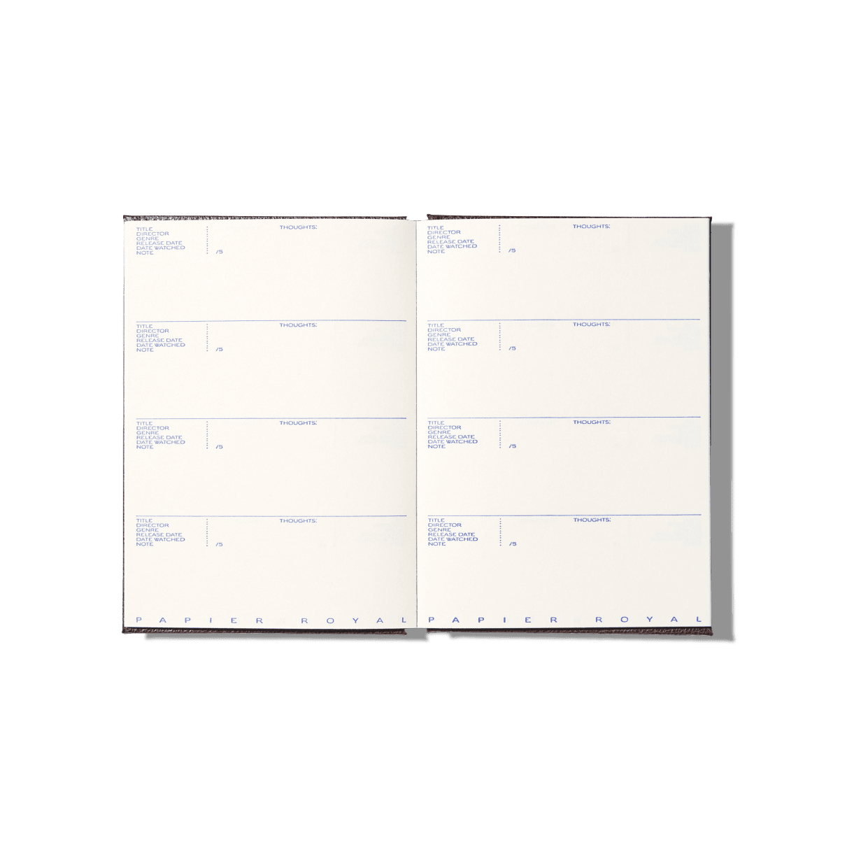 Papier Royal - Film watchlist notebook - Papier Royal