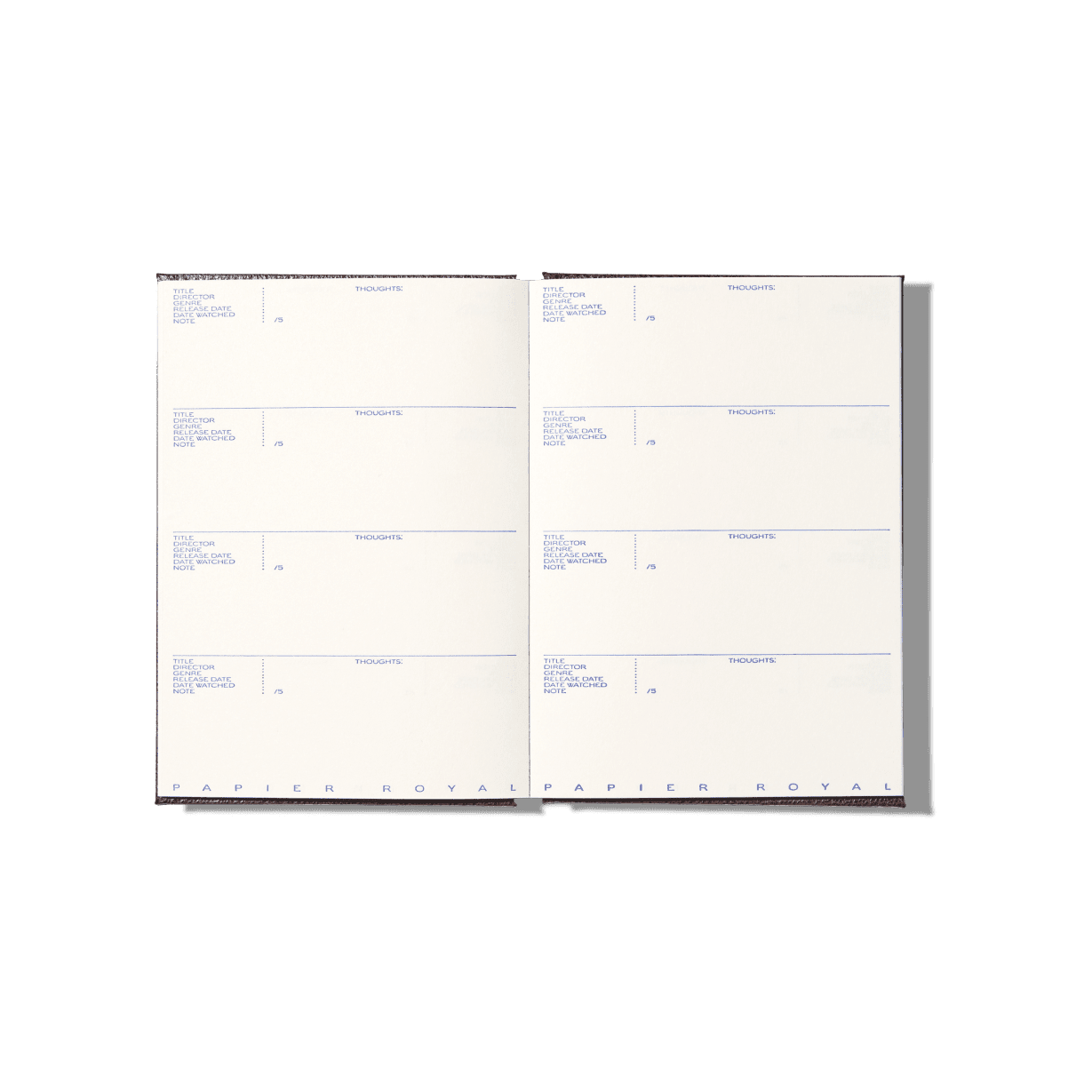 Papier Royal - Film watchlist notebook - Papier Royal