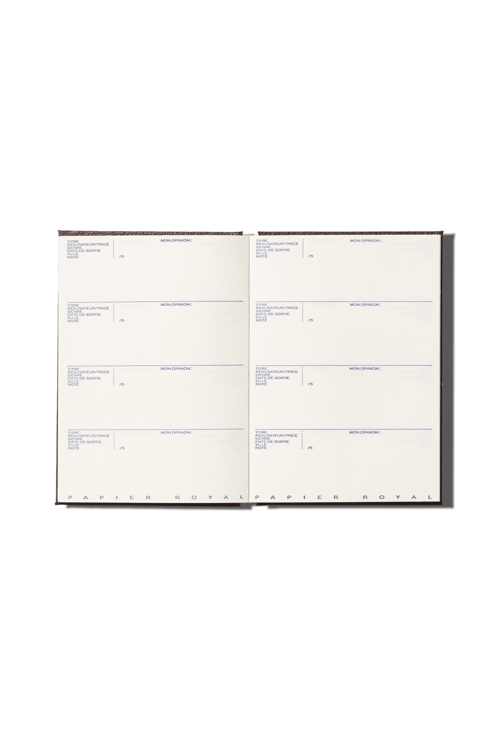 Papier Royal - Film watchlist notebook - Papier Royal