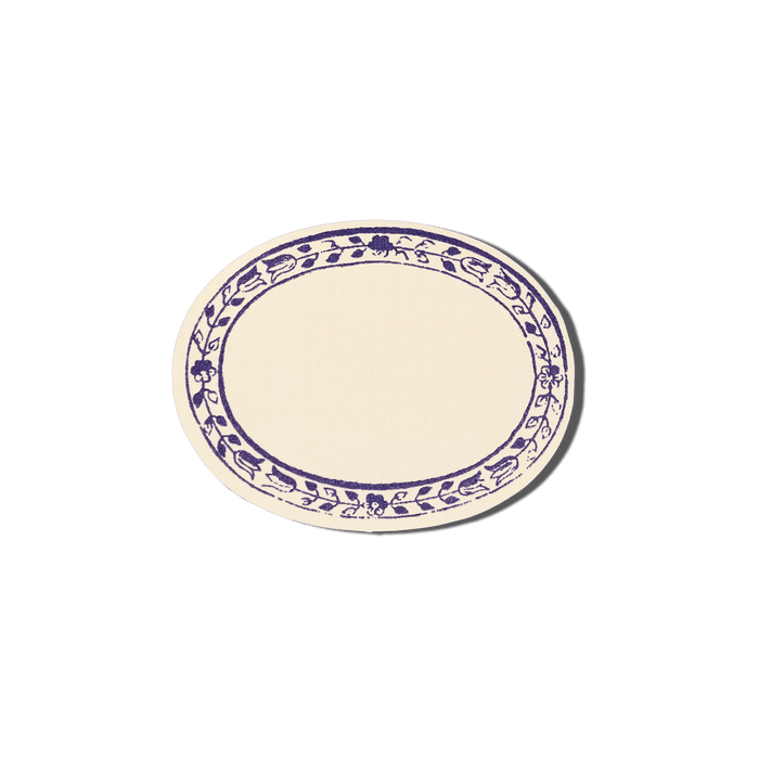 Papier Royal - Floral Oval (Balzac Sticker Label) - Papier Royal