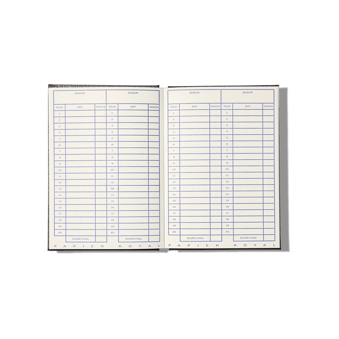 Papier Royal - Golf score card notebook - Papier Royal