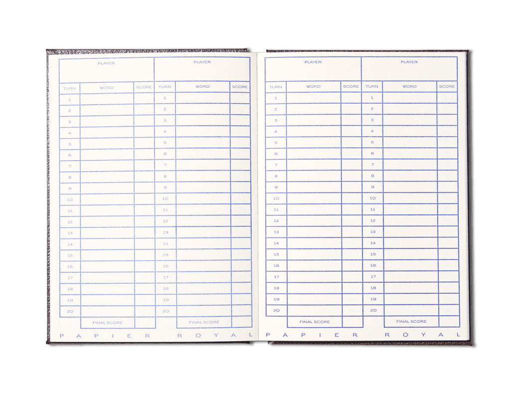 Papier Royal - Golf score card notebook - Papier Royal