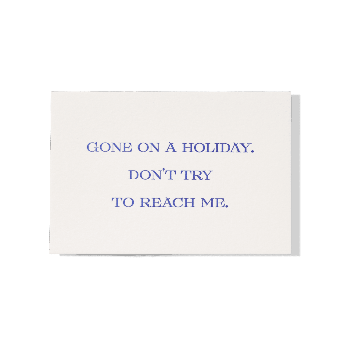 Papier Royal - Gone on Holiday Greeting Card - Papier Royal