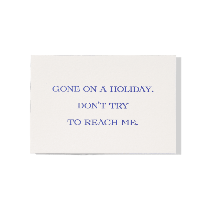 Papier Royal - Gone on Holiday Greeting Card - Papier Royal