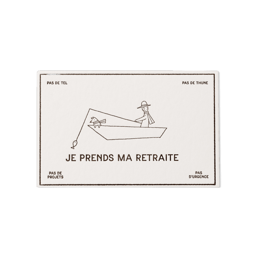 Papier Royal - "I Retire" greeting Card - Papier Royal
