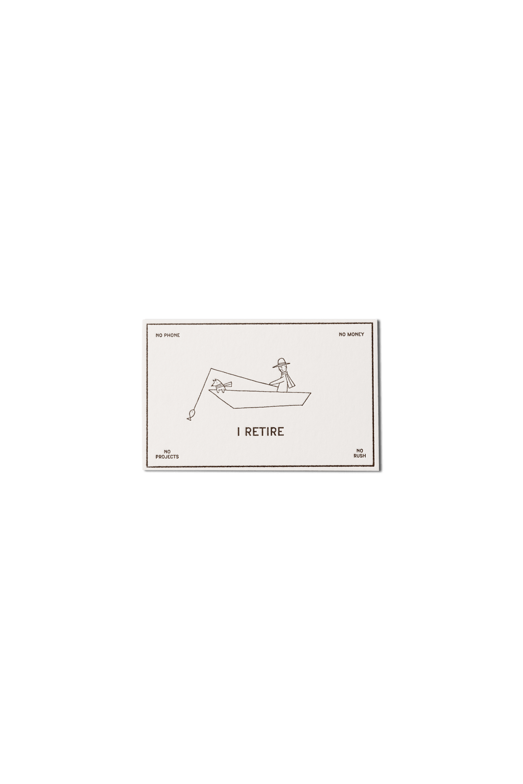 Papier Royal - "I Retire" / "Je prends ma retraite" greeting Card - Papier Royal