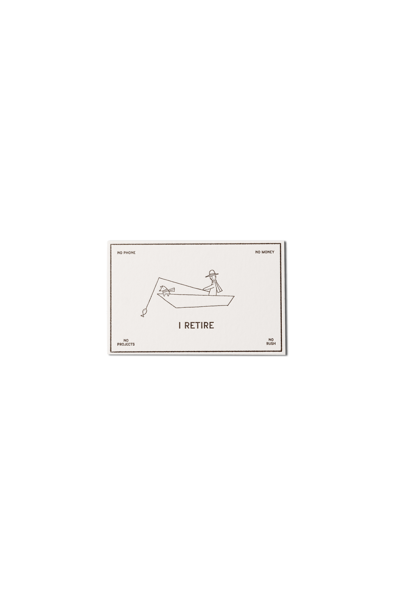 Papier Royal - "I Retire" / "Je prends ma retraite" greeting Card - Papier Royal