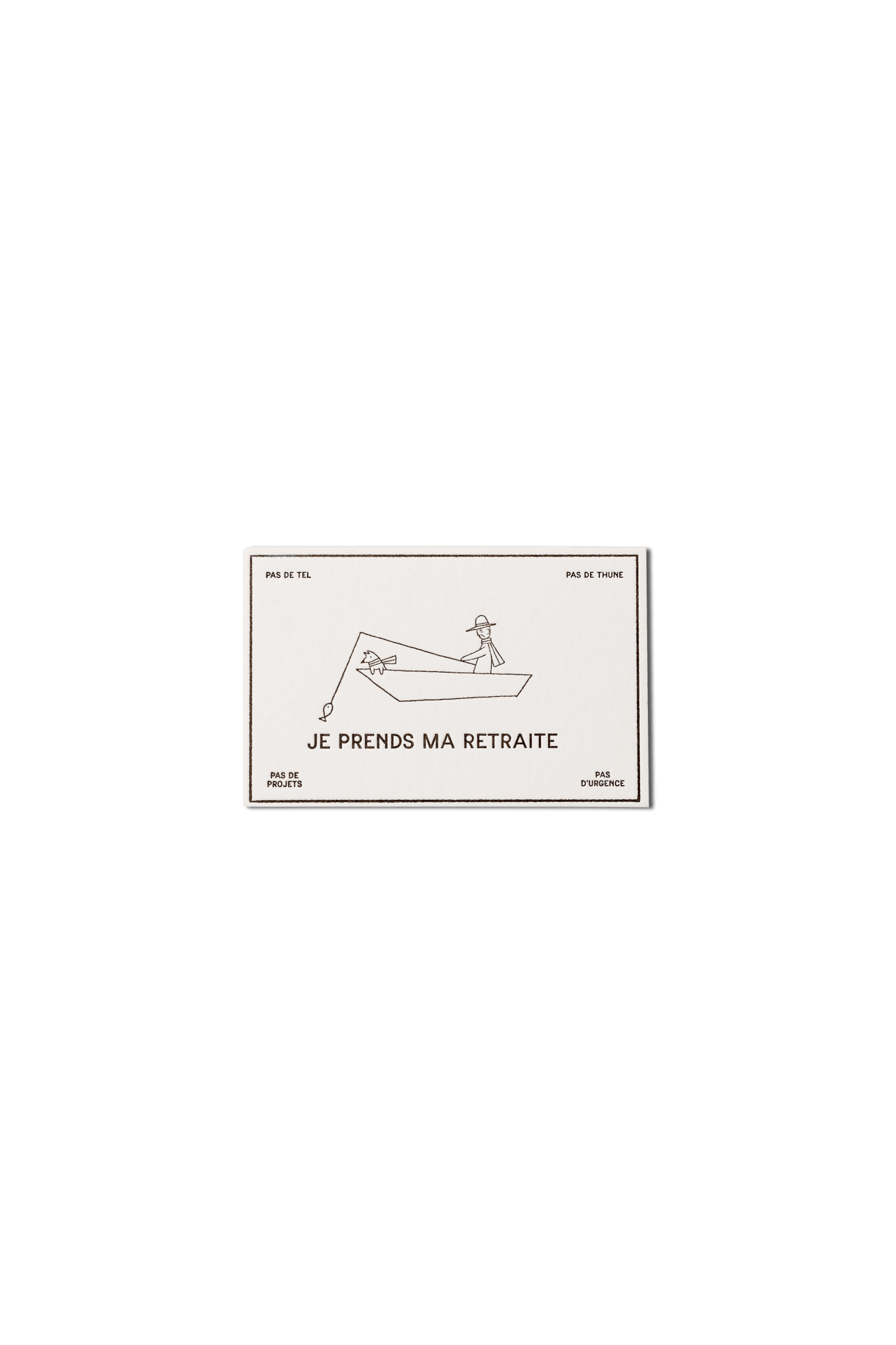 Papier Royal - "I Retire" / "Je prends ma retraite" greeting Card - Papier Royal