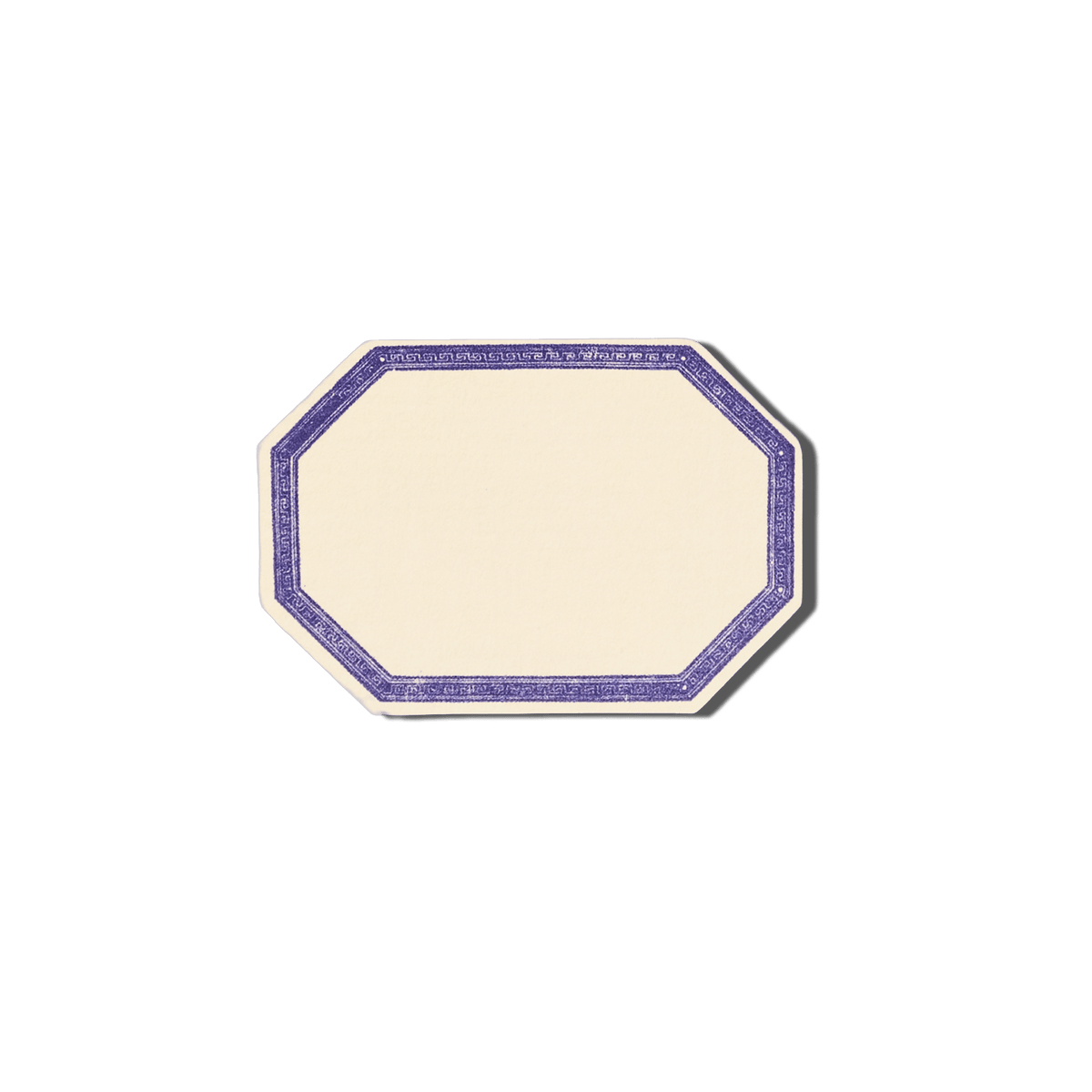 Papier Royal - Large Greek Key Octagon (Balzac Sticker Label) - Papier Royal